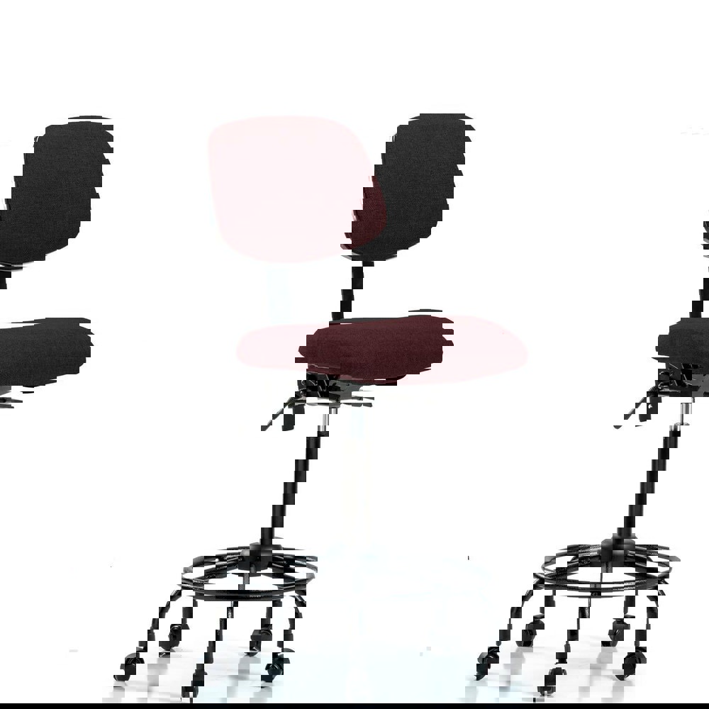 Task Chair: Olefin, Burgundy